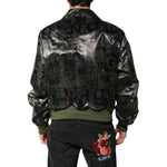 Dolce & Gabbana Green DG Logo Print Bomber Full Zip Jacket