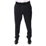 Dolce & Gabbana Black Wool Mid Waist Dress Pants PAN76214-58