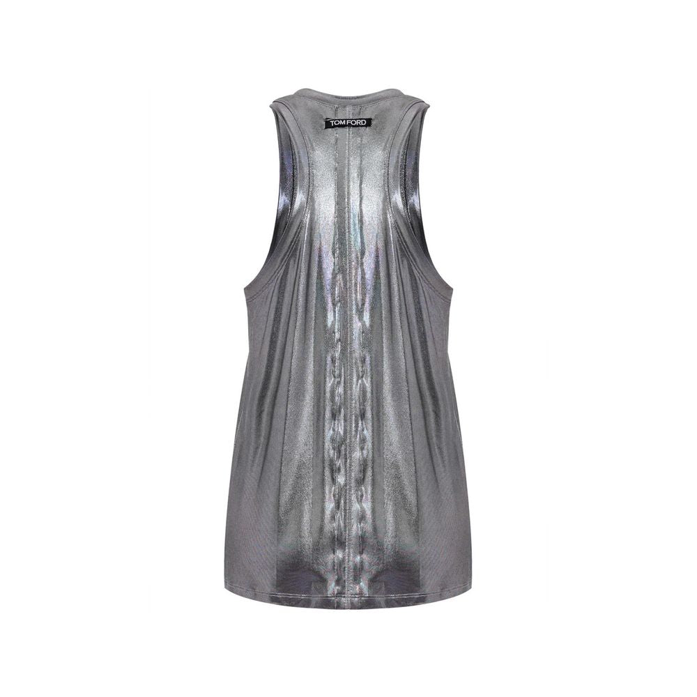 Tom Ford Gray Viscose Tank Top TO-8640668-IT40|S