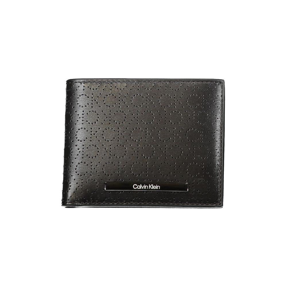 Calvin Klein Black Leather Wallet Calvin Klein Dark Slate Gray