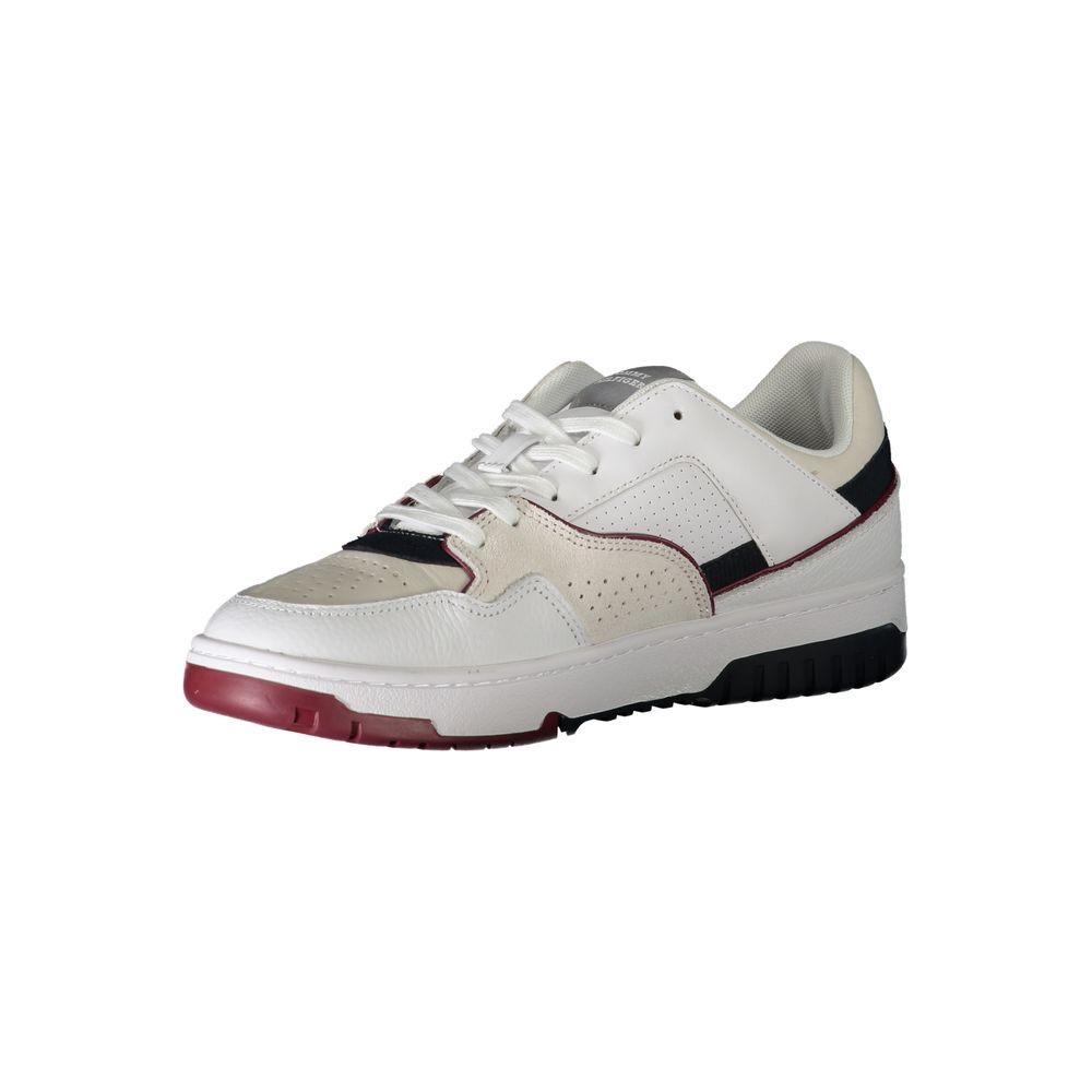 Tommy Hilfiger White Polyethylene Men Sneaker Tommy Hilfiger Gray