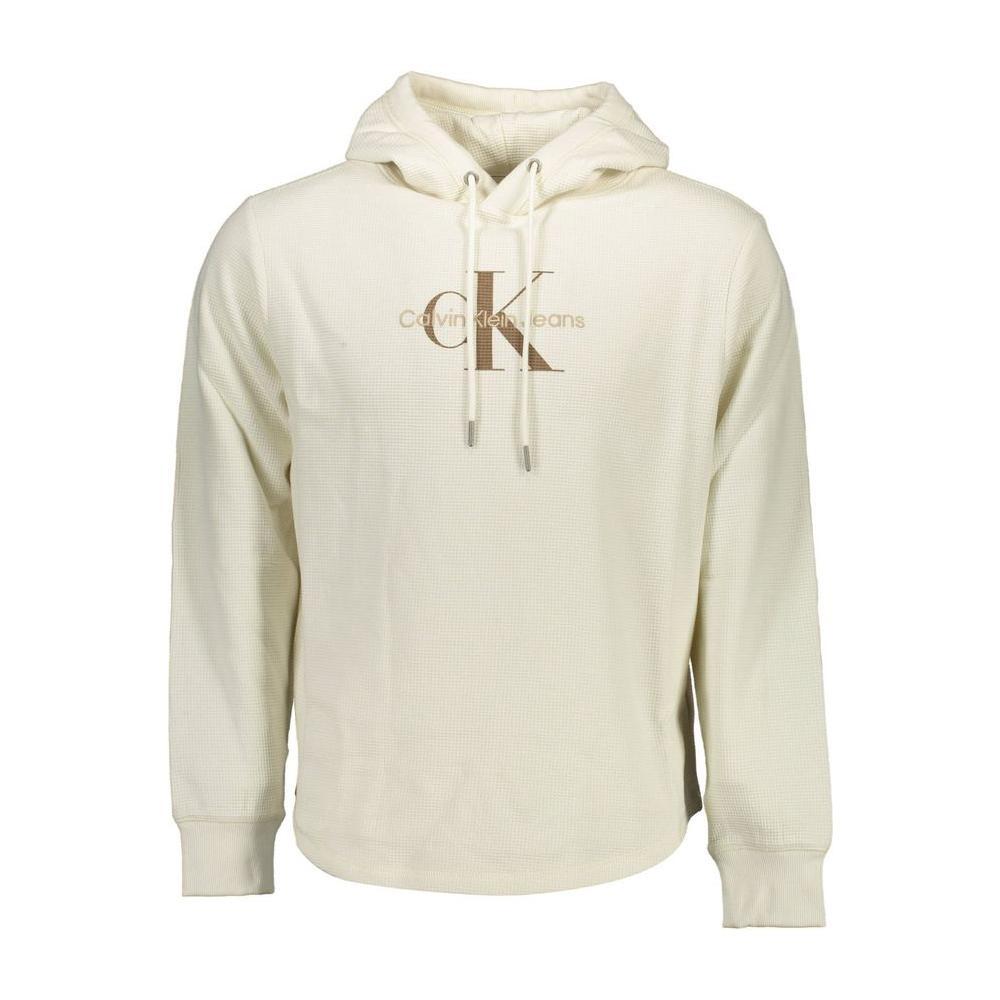 Calvin Klein White Cotton Men Sweater
