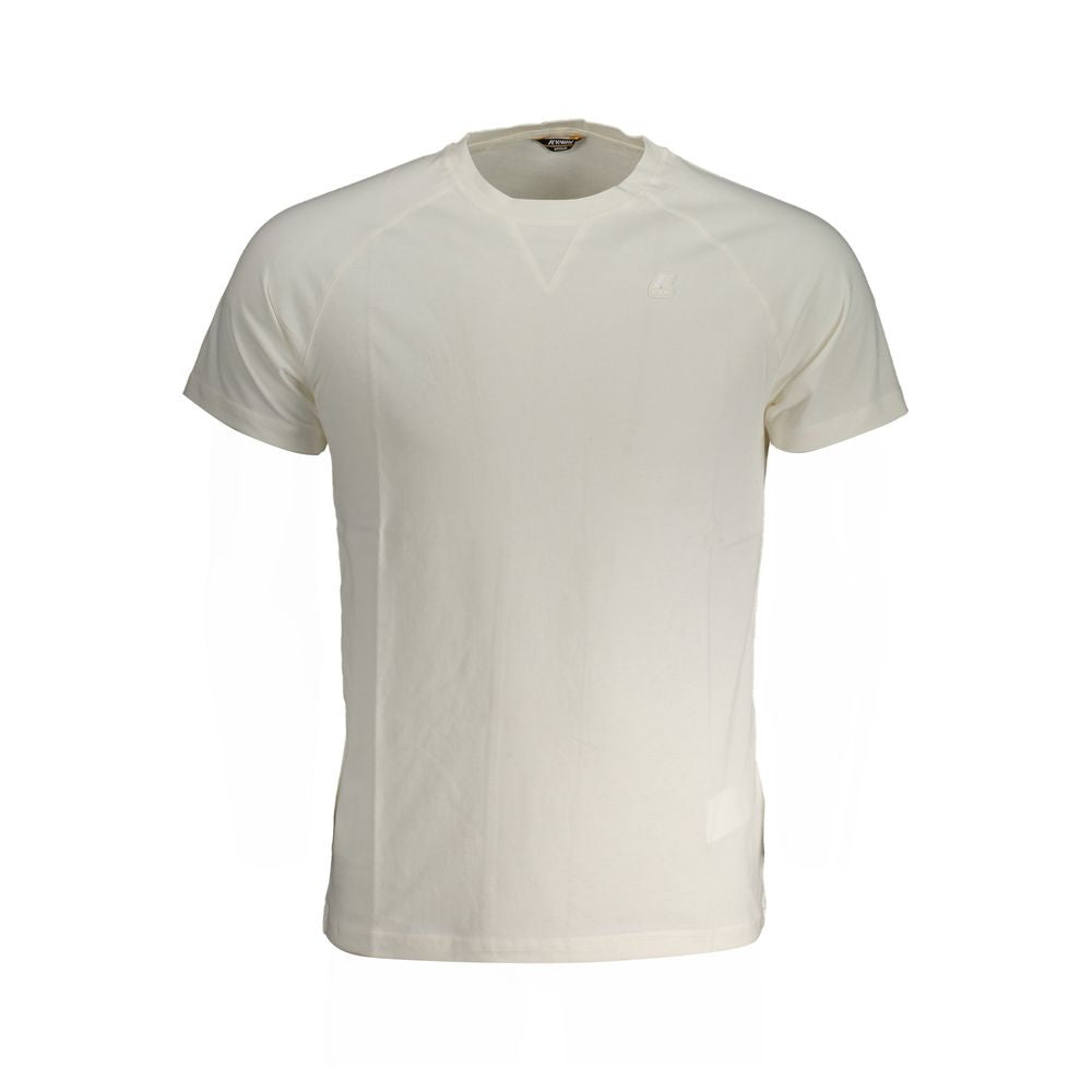 K-WAY White Cotton T-Shirt K-WAY Gray