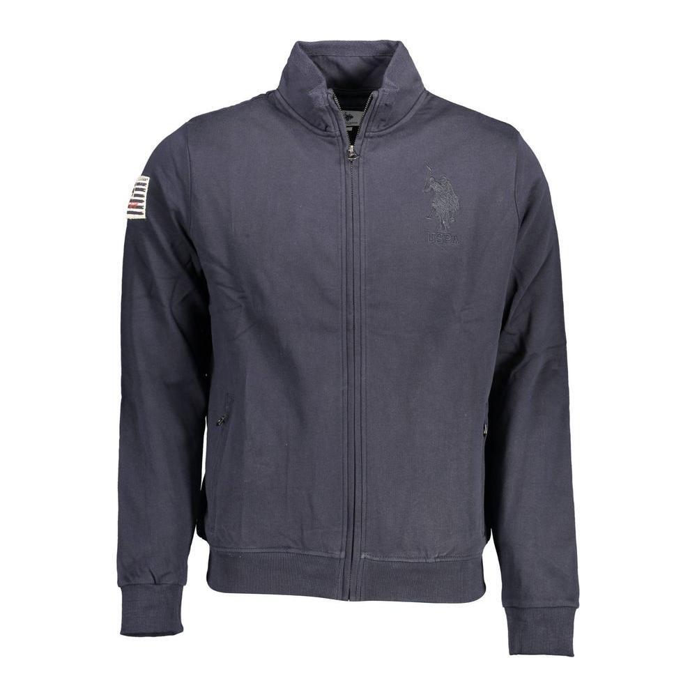 U.S. POLO ASSN. Blue Cotton Men Sweater US-16918-XXL
