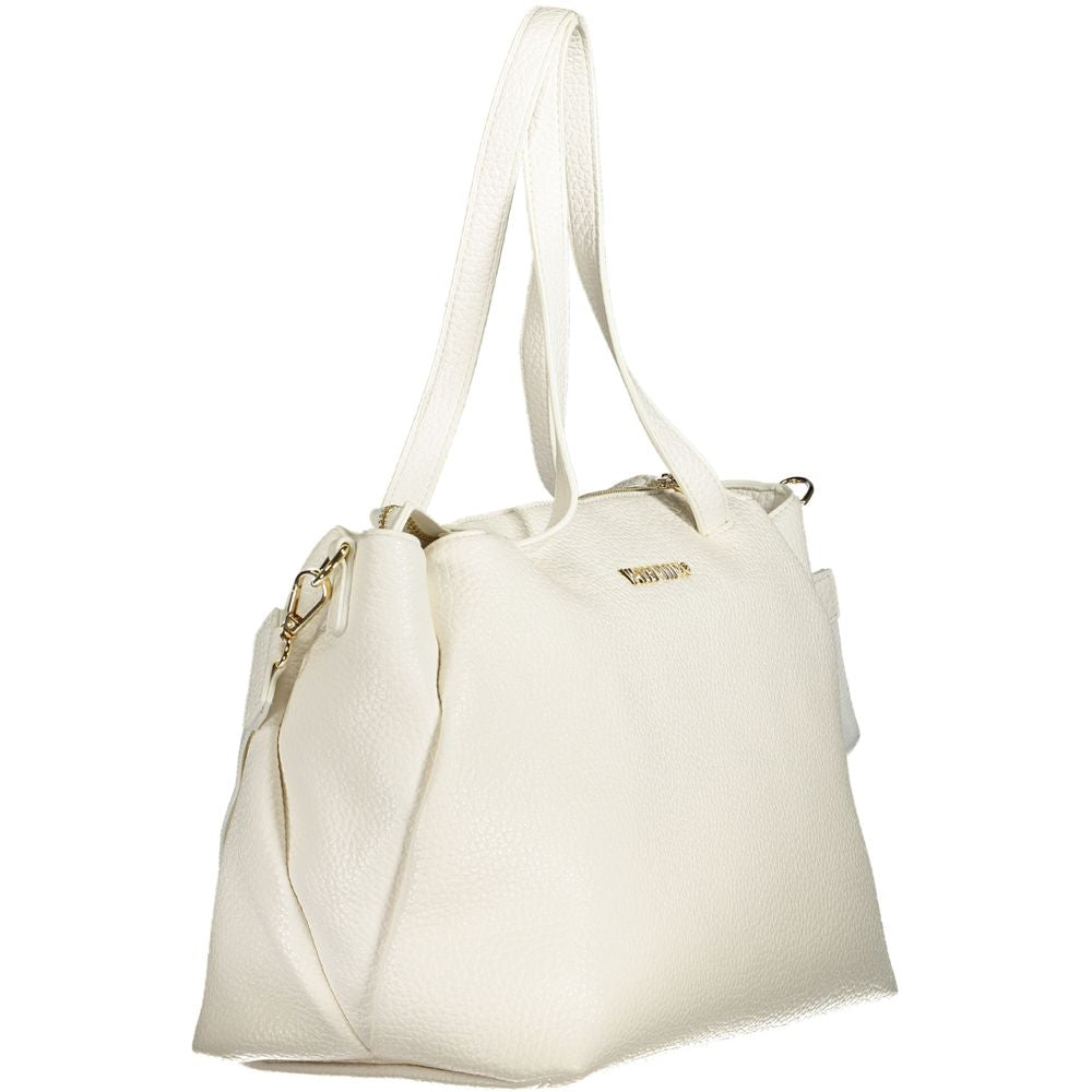 Valentino Bags white polyethylene women handbag with shoulder handles and adjustable strap