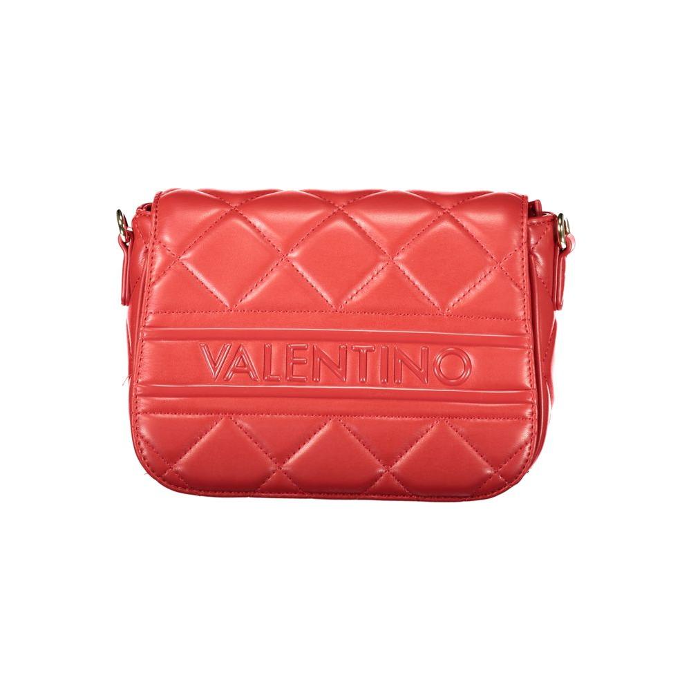 Valentino Bags red polyethylene handbag for women, featuring quilted design and adjustable strap, ideal for fashion-forward ensembles.