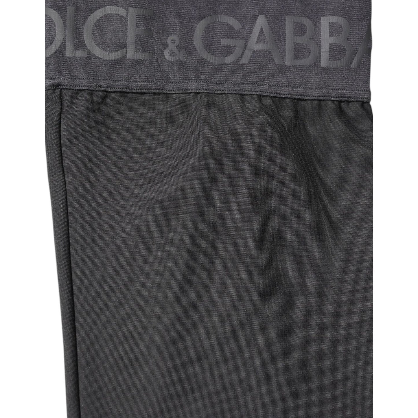 Dolce & Gabbana Black Viscose Stretch Over Calf Stockings Socks SCS2264-S