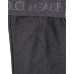 Dolce & Gabbana Black Viscose Stretch Over Calf Stockings Socks SCS2264-S