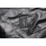 Dolce & Gabbana Black Lambskin Leather Full Zip Biker Jacket