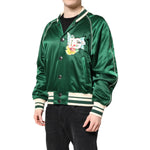 Dolce & Gabbana Green Floral DG Logo Full Zip Bomber Jacket JKT41416-46