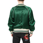 Dolce & Gabbana Green Floral DG Logo Full Zip Bomber Jacket JKT41416-46