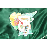 Dolce & Gabbana Green Floral DG Logo Full Zip Bomber Jacket JKT41416-46