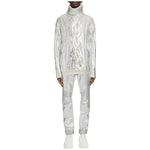 Balmain Brown Wool Men Turtleneck Sweater BA-15360-M