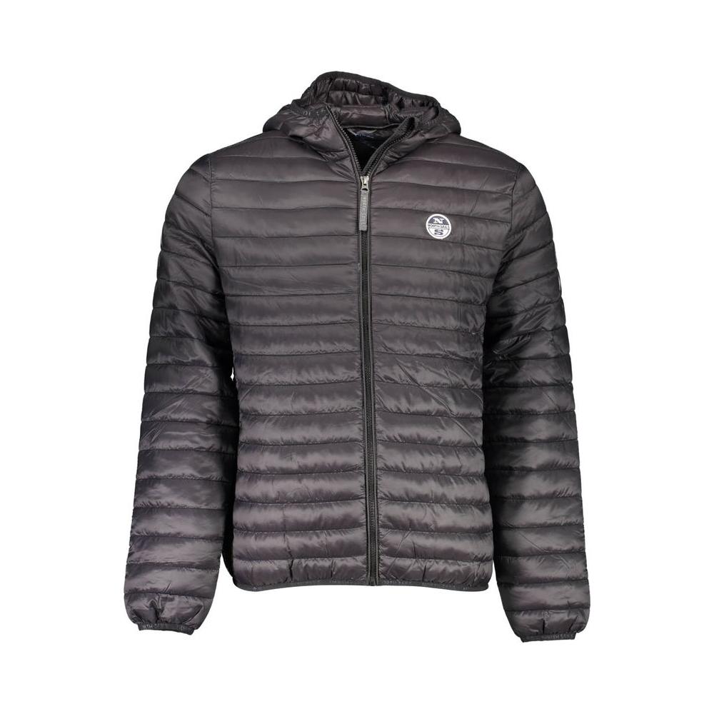 North Sails Black Polyamide Men Jacket North Sails Dark Slate Gray