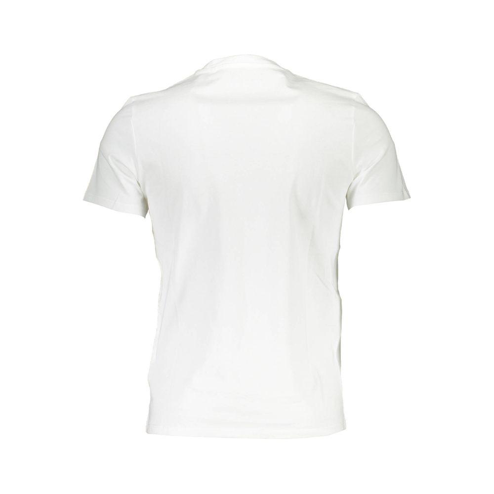 Guess Jeans White Cotton Men T-Shirt Guess Jeans White Smoke