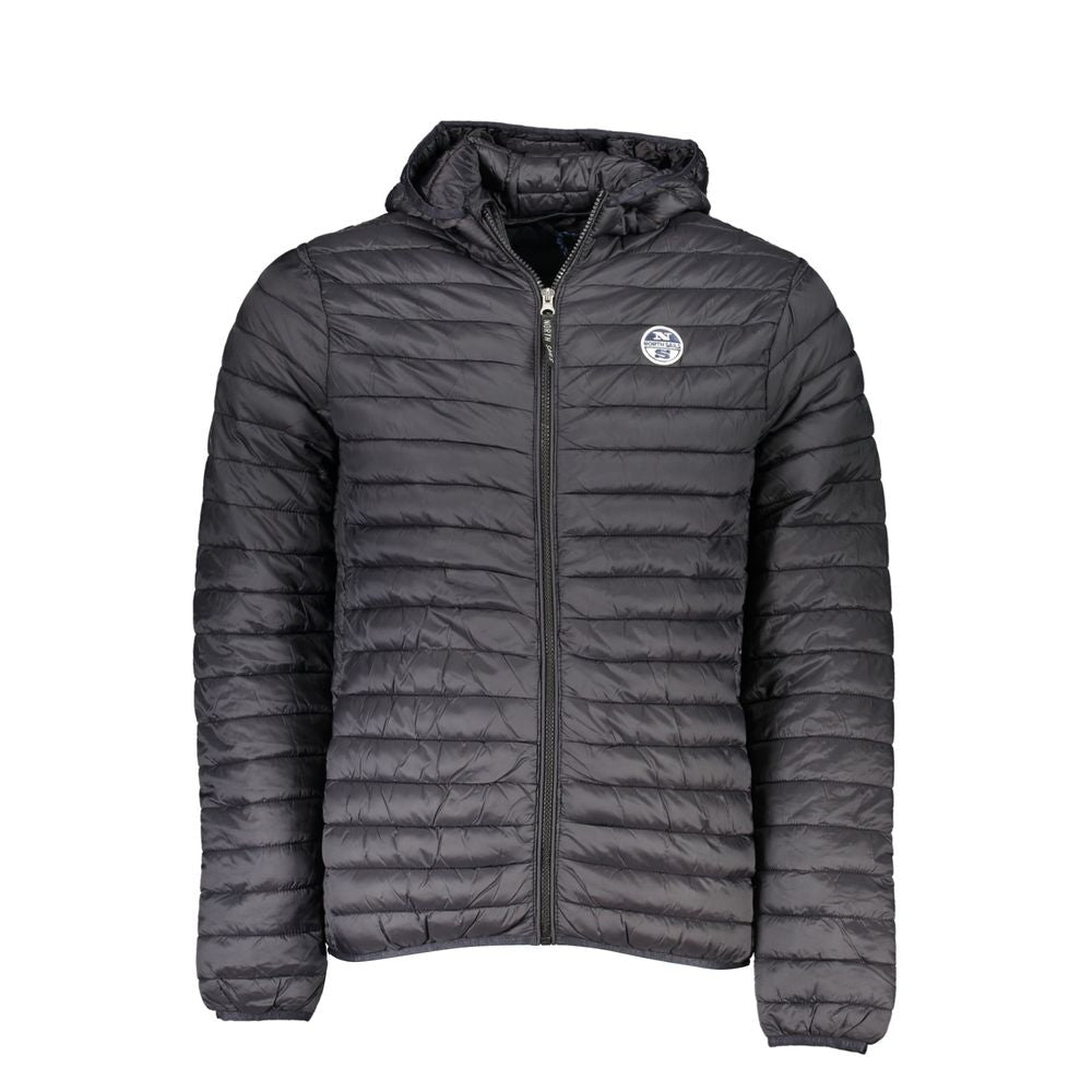 North Sails Black Polyamide Men Jacket North Sails Dark Slate Gray