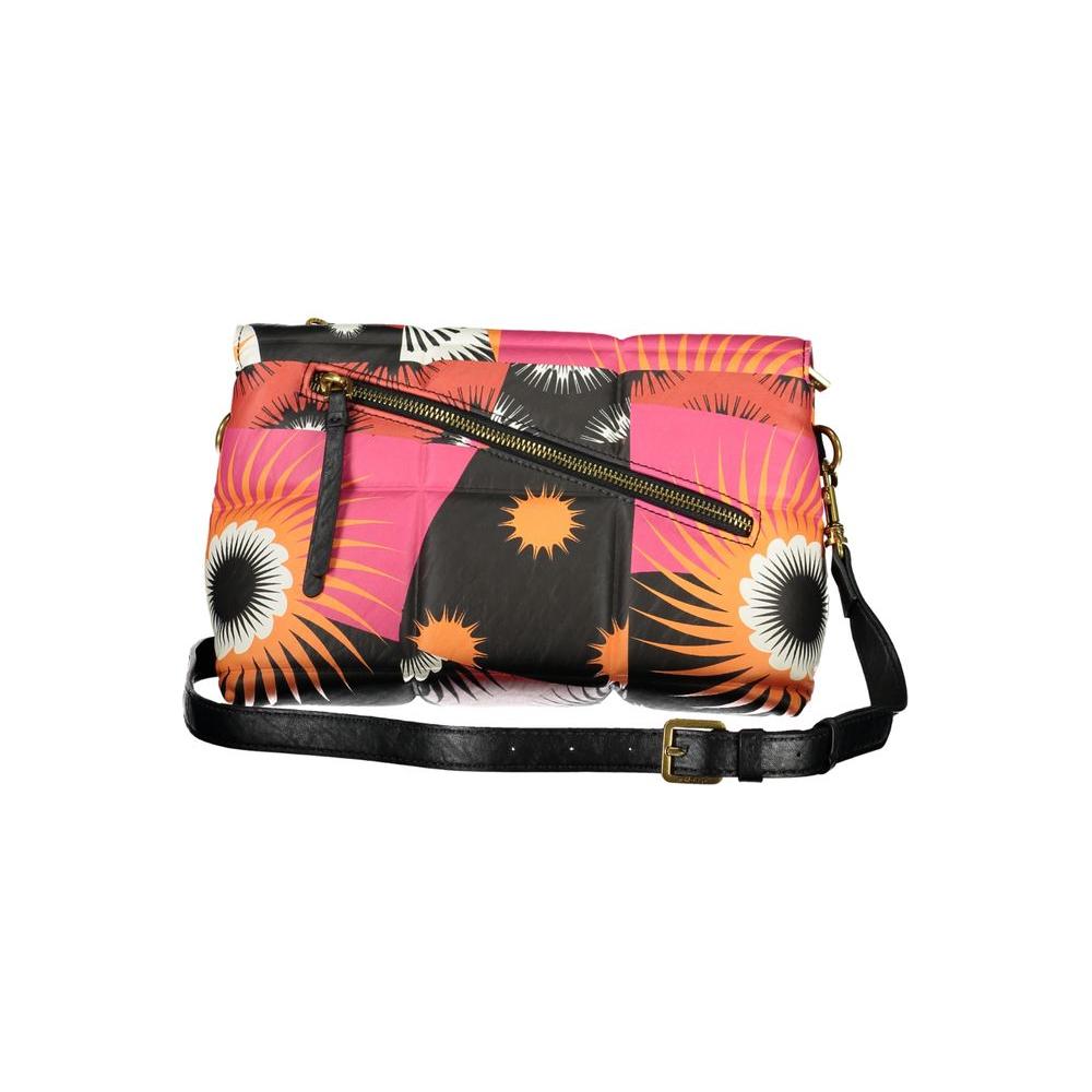 Desigual Black Polyethylene Handbag Desigual Light Coral