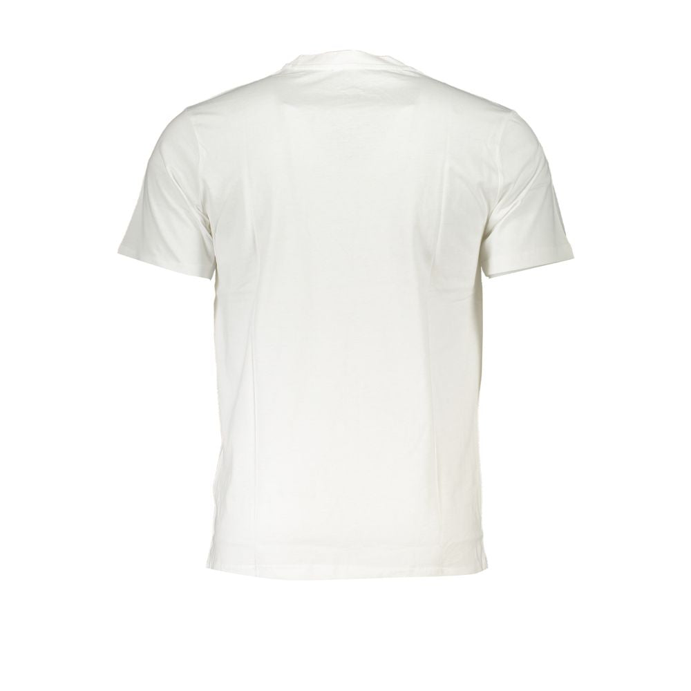 Cavalli Class White Cotton T-Shirt Cavalli Class Beige