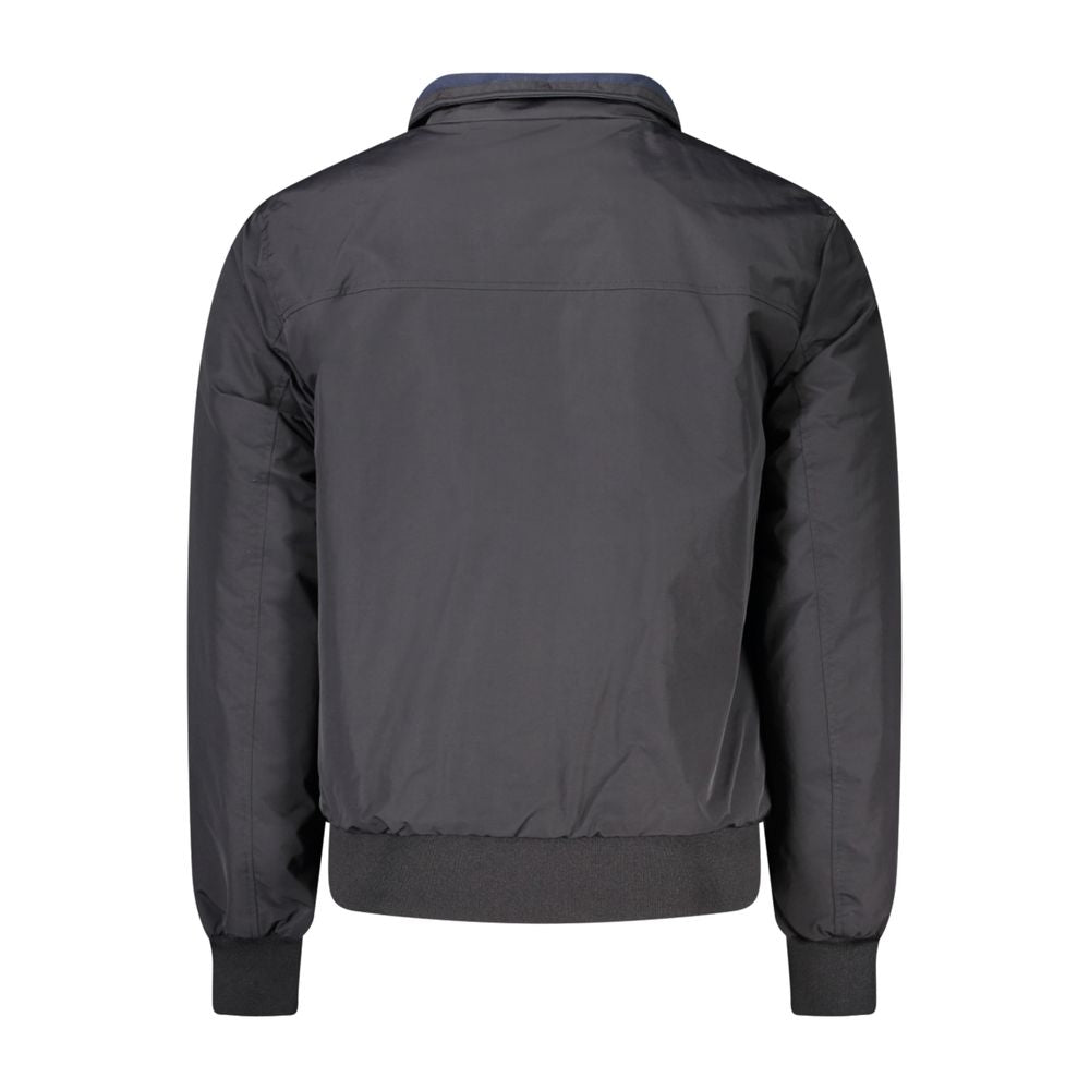 North Sails Black Polyamide Men Jacket North Sails Dark Slate Gray