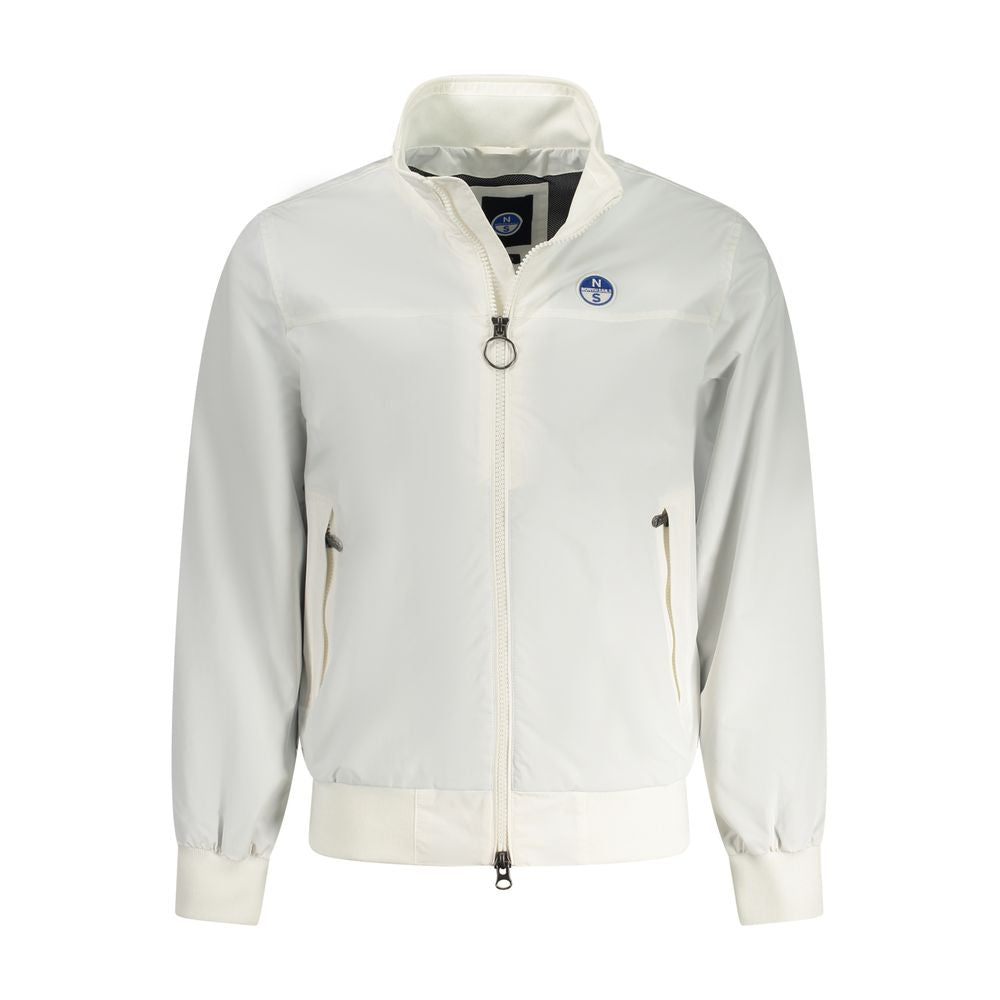 North Sails White Polyamide Jacket North Sails Light Gray