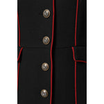 Dolce & Gabbana Black Wool Single Breasted Trench Coat Jacket