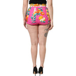 Dolce & Gabbana Pink Printed High Waist Hot Pants Shorts PAN76315-38