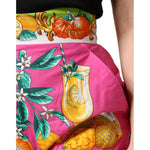 Dolce & Gabbana Pink Printed High Waist Hot Pants Shorts PAN76315-38