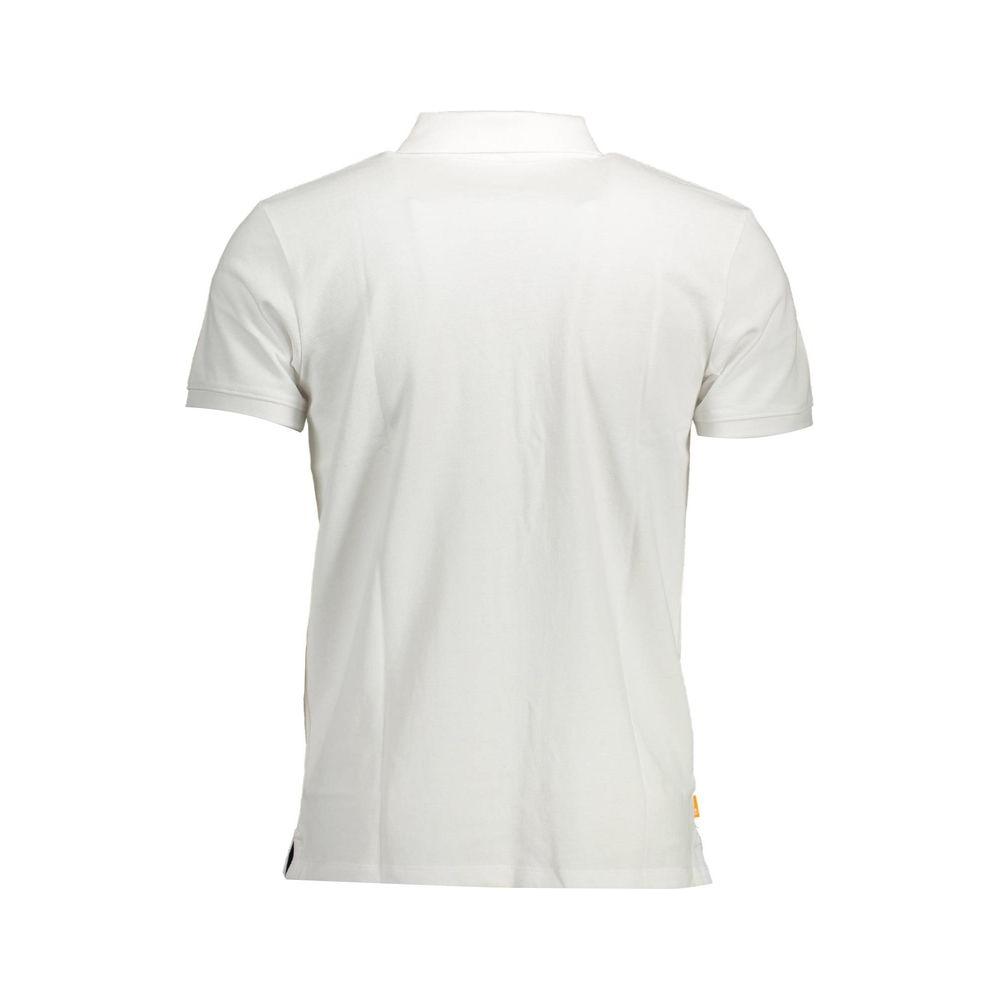 Timberland White Cotton Men Polo