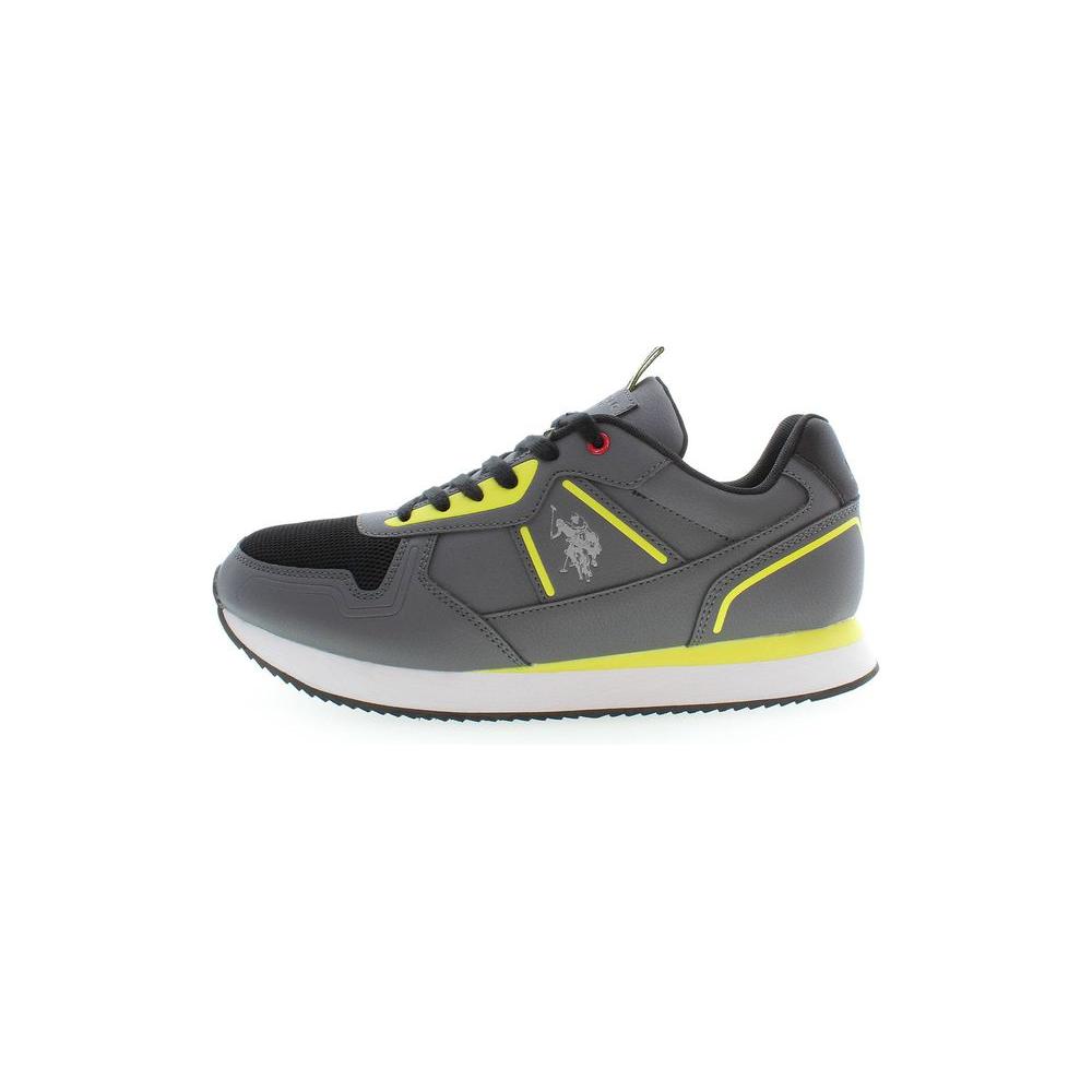 U.S. POLO ASSN. Gray Polyester Men Sneaker