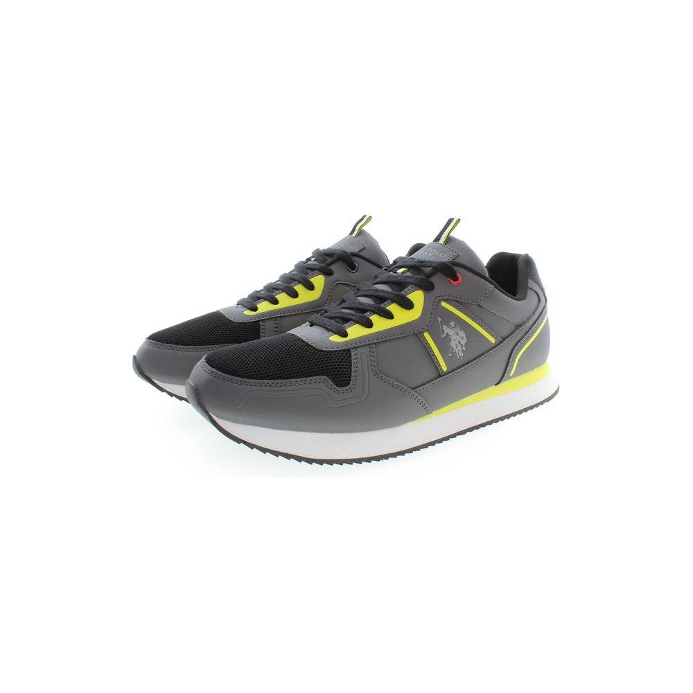 U.S. POLO ASSN. Gray Polyester Men Sneaker