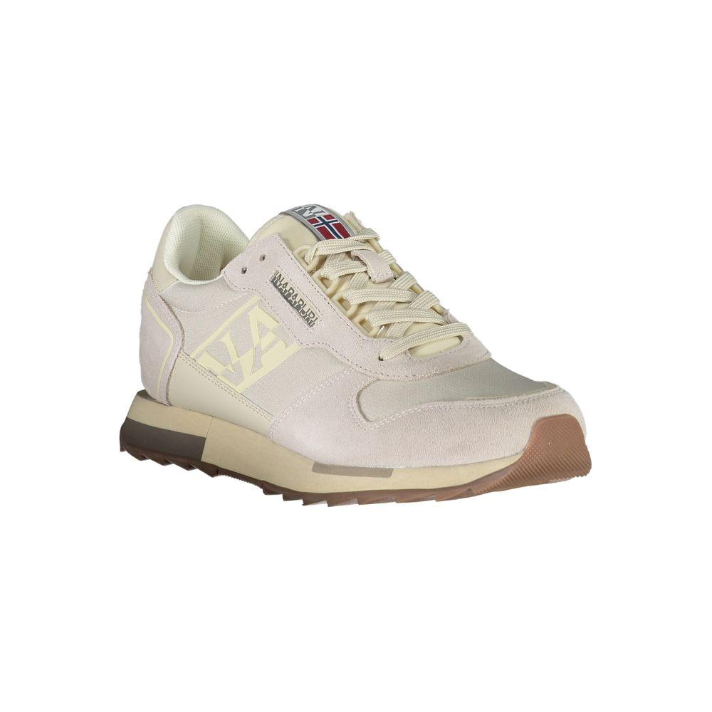 Napapijri Gray Leather Men Sneaker