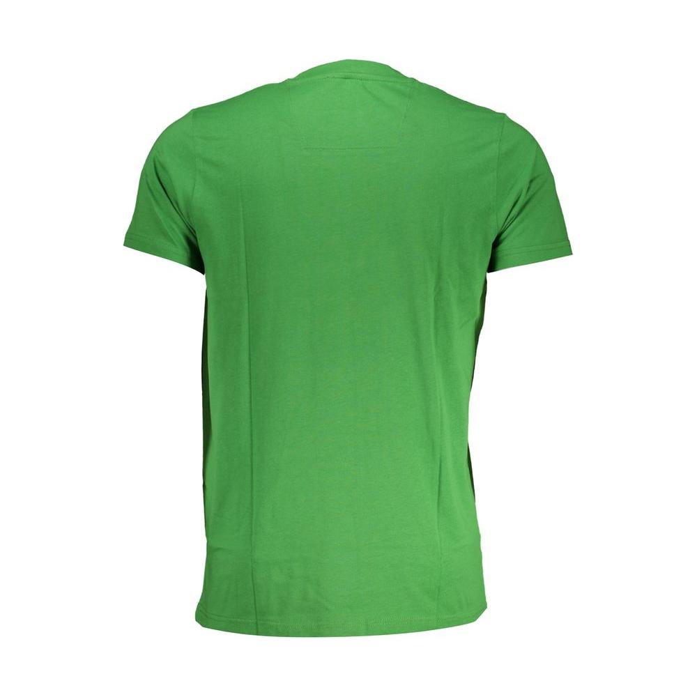 Cavalli Class Green Cotton T-Shirt