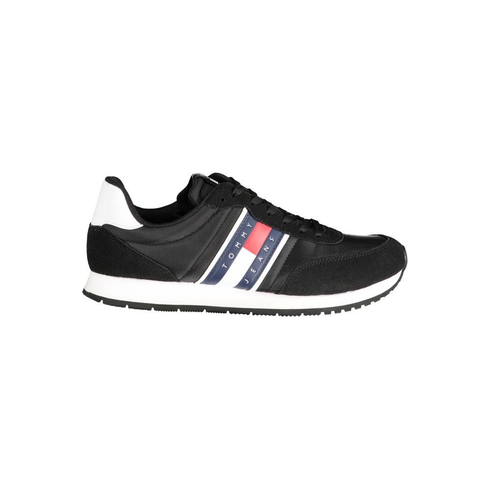 Tommy Hilfiger Black Polyester Sneaker
