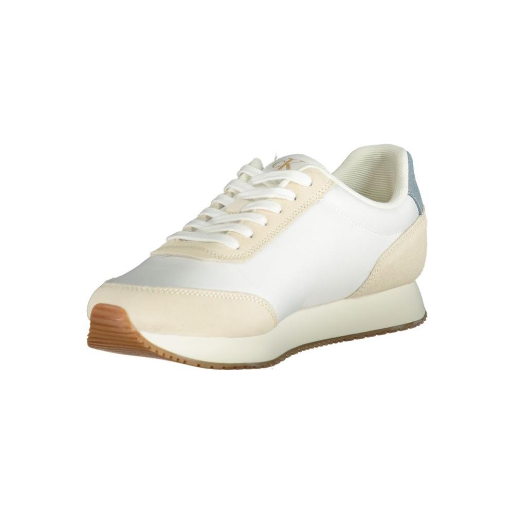 Calvin Klein White Polyester Men Sneaker