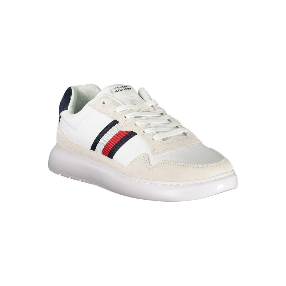 Tommy Hilfiger White Leather Men Sneaker