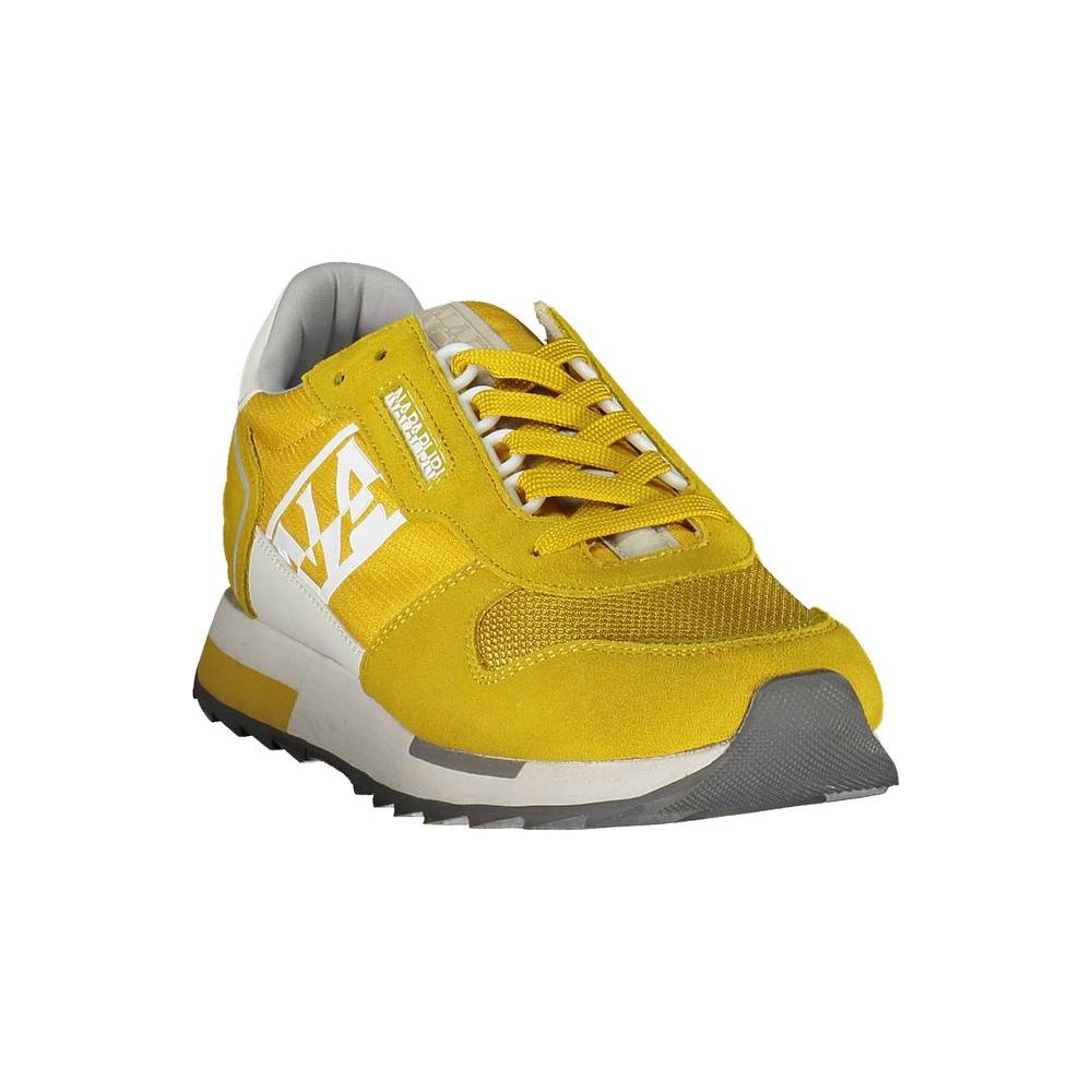 Napapijri Yellow Polyester Men Sneaker
