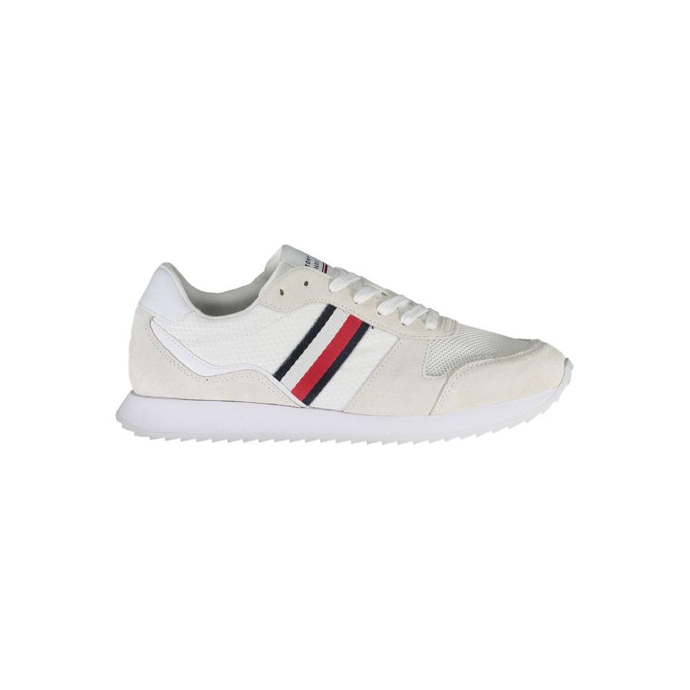 Tommy Hilfiger White Polyester Men Sneaker