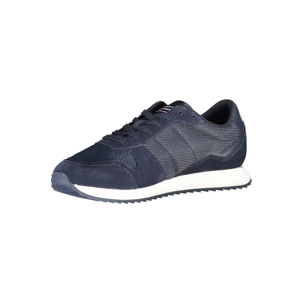 Tommy Hilfiger Blue Polyester Men Sneaker