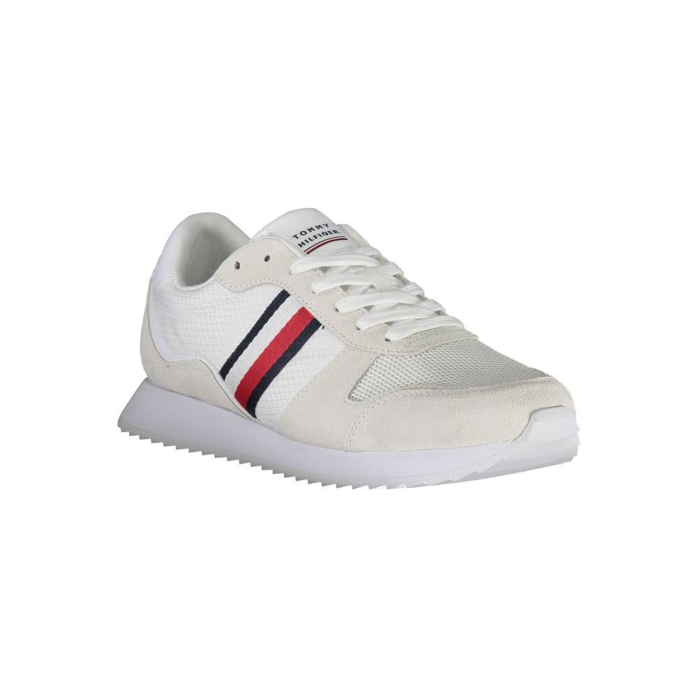 Tommy Hilfiger White Polyester Men Sneaker