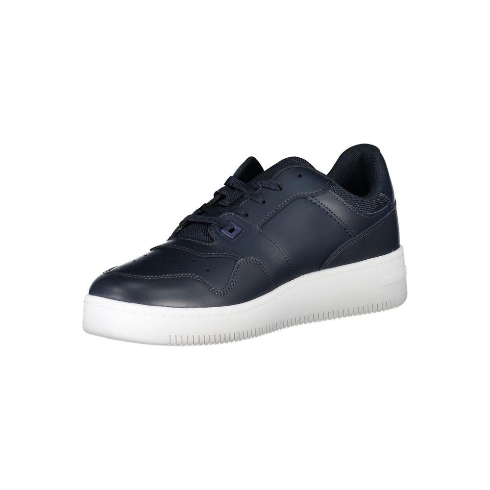Tommy Hilfiger Blue Contrast Sneakers with Logo Detail