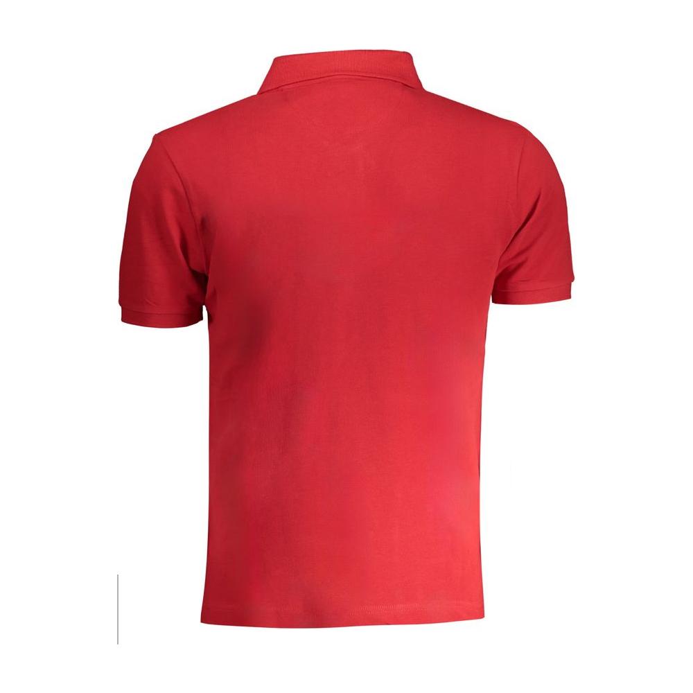 La Martina Red Cotton Polo Shirt