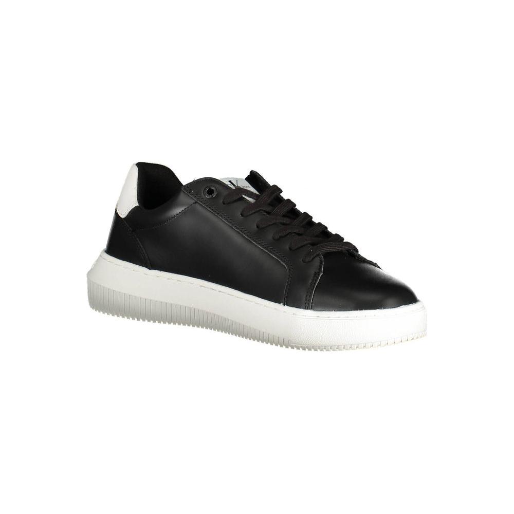 Calvin Klein Black Leather Men Sneaker