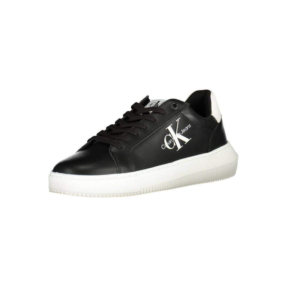 Calvin Klein Black Leather Men Sneaker