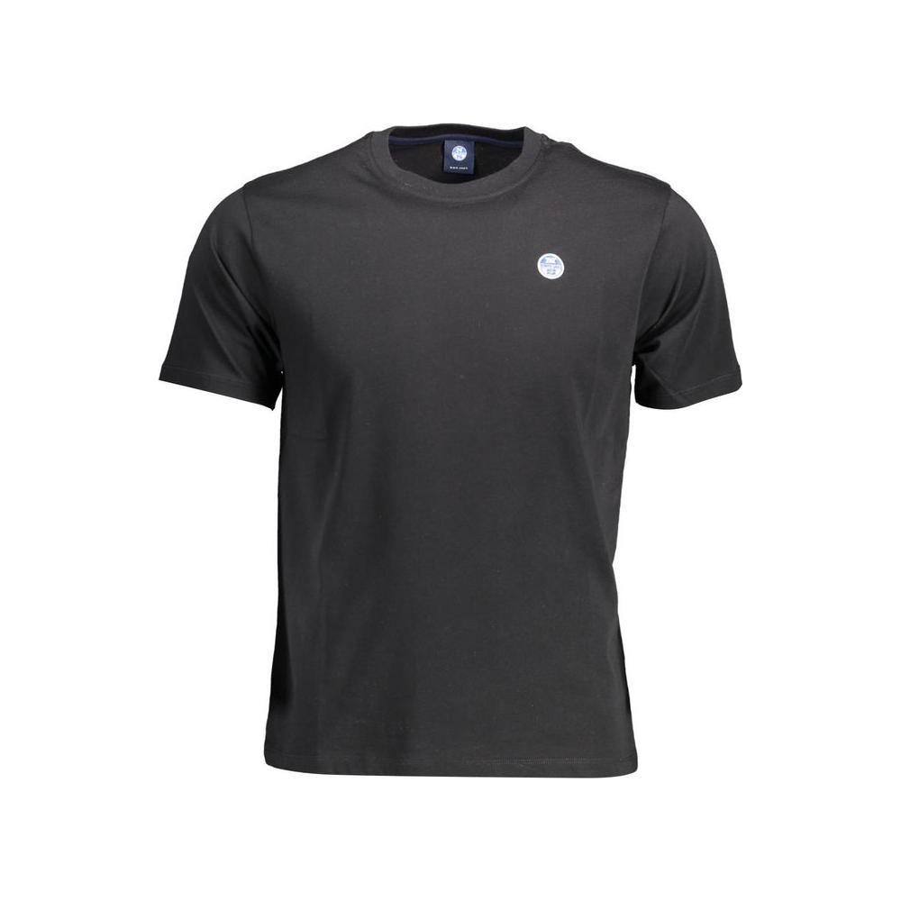 North Sails Black Cotton Men T-Shirt