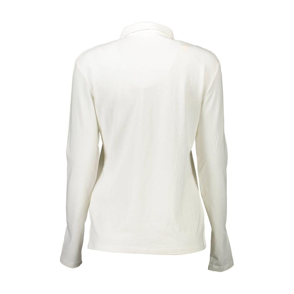 U.S. POLO ASSN. White Cotton Women Polo Shirt