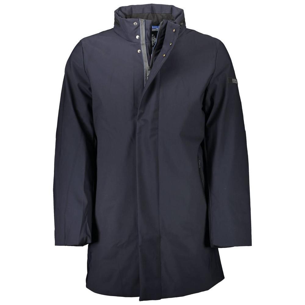 U.S. POLO ASSN. Blue Polyester Men Jacket US-9356-IT48 | M