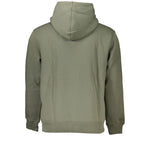 Calvin Klein Chic Green Fleece Hooded Sweatshirt CA-27212-XXL