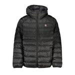 Tommy Hilfiger Elegant Black Hooded Jacket TO-27361-XL