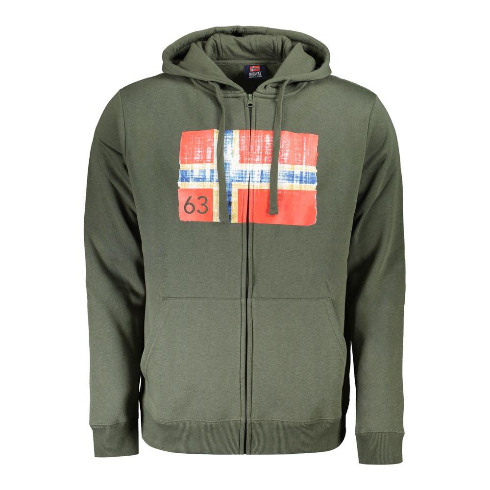 Norway 1963 Green Cotton Men Sweater