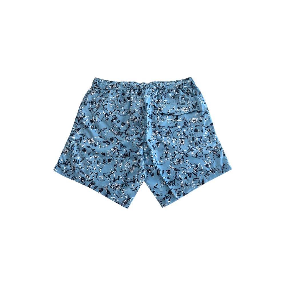 Trussardi Beachwear Light Blue Polyester Men Swim Short